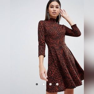 Club L High Neck Skater Dress
